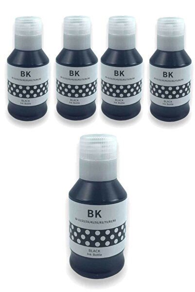Ömer Bilişim Canon G3420 G3430 G3460 Siyah Mürekkep 5'li Set
