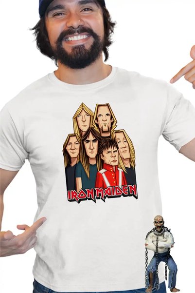 OEM Tricou Barbati Iron Maiden Cartoon Heavy Metal