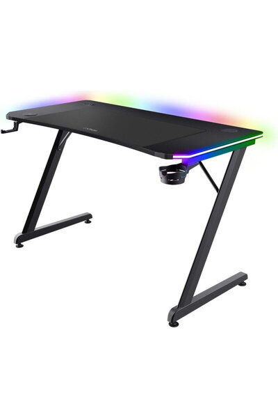 Trust GXT 710 Luminus Pro RGB Birou de gaming, Negru