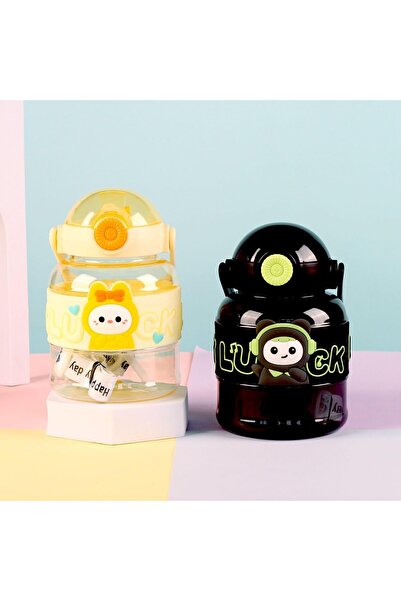Generic Cute Creative Ton Ton Bucket Portable Plastic Space Bottle for Boys G...