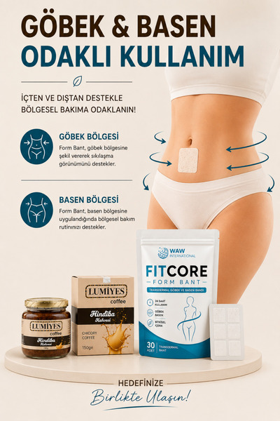 waw international WAW FITCORE 30 Adet Form Bant + 150g Lumiyes Hindiba Kahvesi Kombini