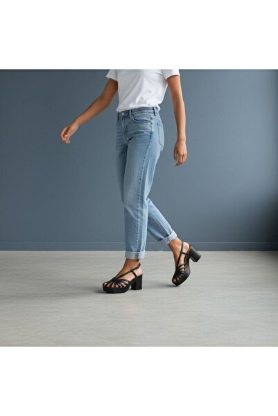 NE&VE SHOES Sandale din piele neagră pentru femei