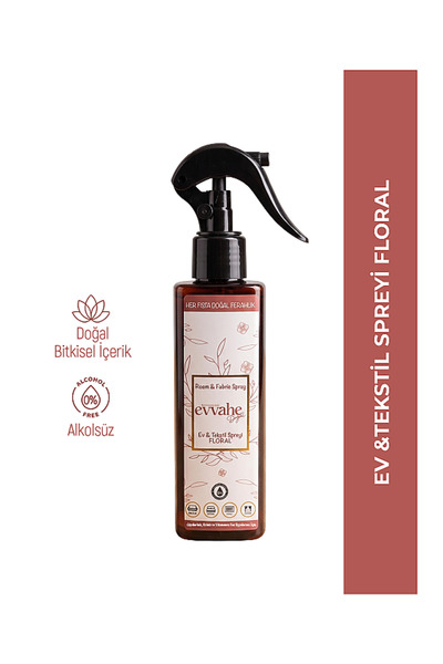 EVVAHE DOĞAL Evvahe Ev & Tekstil Spreyi FLORAL 200 ml