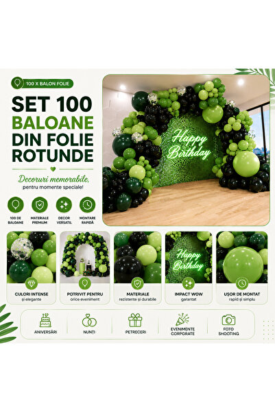 OEM SET 100 BALOANE DIN FOLIE ROTUNDE (RO-V06) (ProLE-100XBALO-r2)