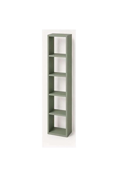 OEM Bibliotecă cu 4 rafturi, PAL verde, 140 x 50 x 25 cm