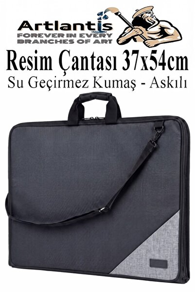 Artlantis Resim Çantası Kumaş 37x54 cm 1 Adet Teknik Resim Dosya Çantası 35x5...