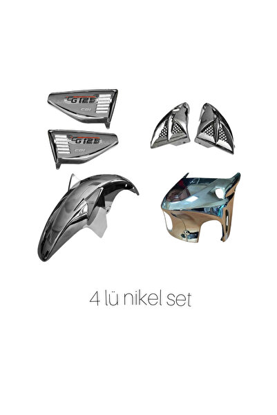 MOTOLİVA Cg NİKEL 4 lü set (sakal-bıyık-ön çamurluk-yan kapak)