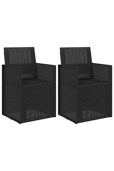 vidaxl Scaune de Dining pentru Grădină 2 pcs Antracit PP