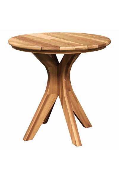 vidaxl Masă laterală Maro 55 x 55 x 51 cm Lemn solid de tec