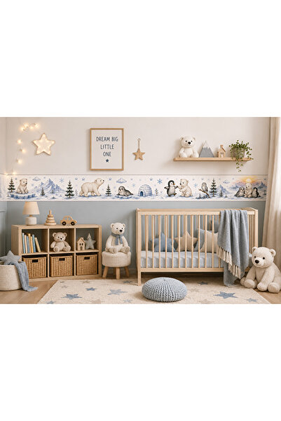 MaisonVelinCo Çocuk ve Bebek Odası Yapışkanlı Bordür-Sticker