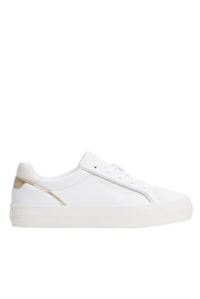 Tommy Hilfiger Γυναικεία Δερμάτινα Sneakers Λευκά FW0FW08757-0HT
