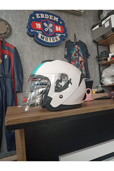 ERDEMMOTOR yarım vizörlu kask erdem