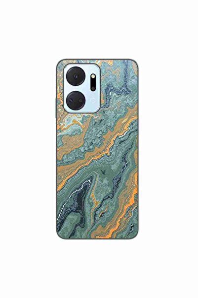 OEM Case compatible with Honor X7a Silicone Gel Tpu Model Forest Flame Marble
