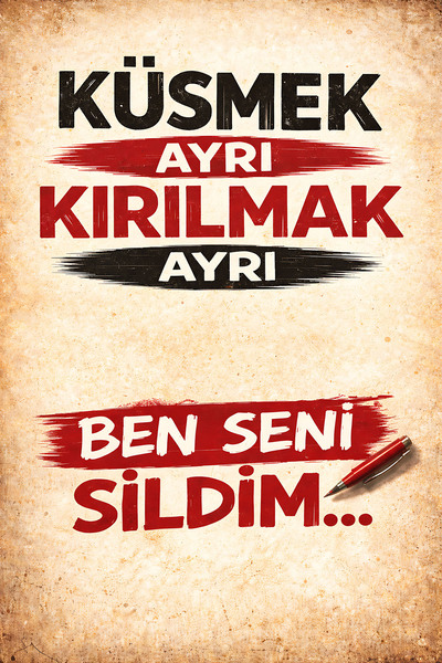 Hayal Poster küsmek ayrı kırılmak ayrı Retro Ahşap Poster 20x30