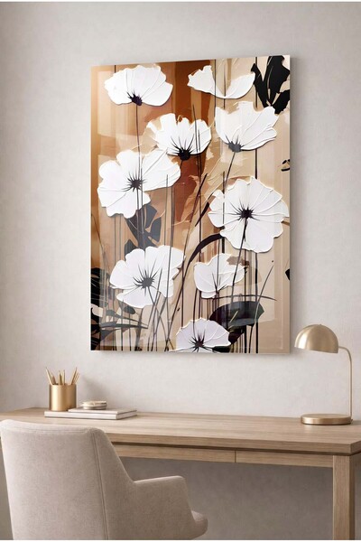 Zevahir Mobilya Dekorasyon Tablou decorativ modern din sticlă temperată cu mo...