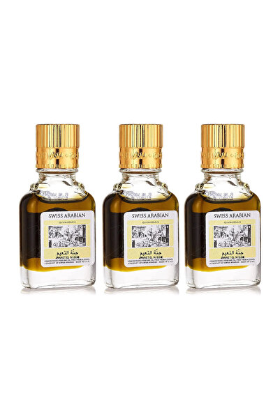 SWISS ARABIAN Jannet El Naeem Concentrated Perfume Oil 9ml | Pack of 3