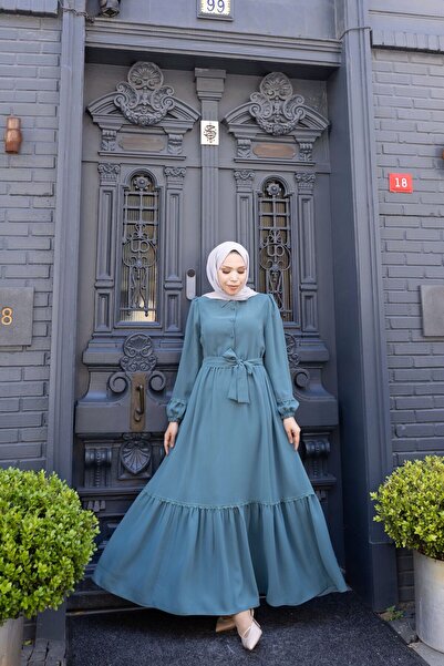 GÖZDE GİYİM Smooth lace dress