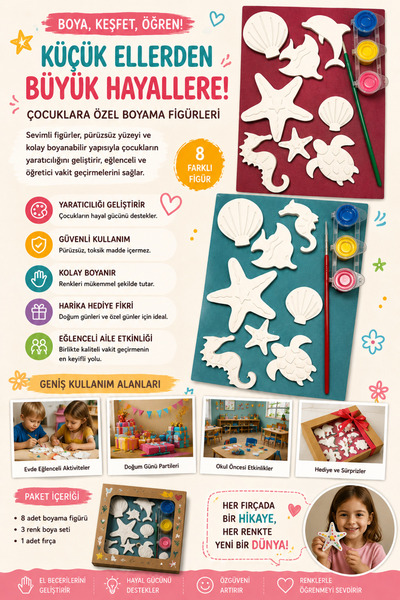 Dnc Workshop Boya Keşfet Öğren Taş Tozu Boyama 8’li