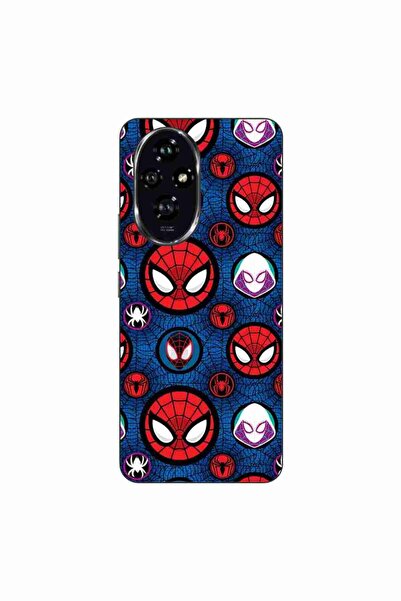 OEM Θήκη συμβατή με Honor 200, από σιλικόνη gel TPU, με σχέδιο προσώπου Spide...