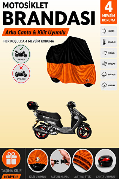 Cemku Double Black Top - Orange Bottom, Rear Bag Compatible Yuki Casper S 50 ...