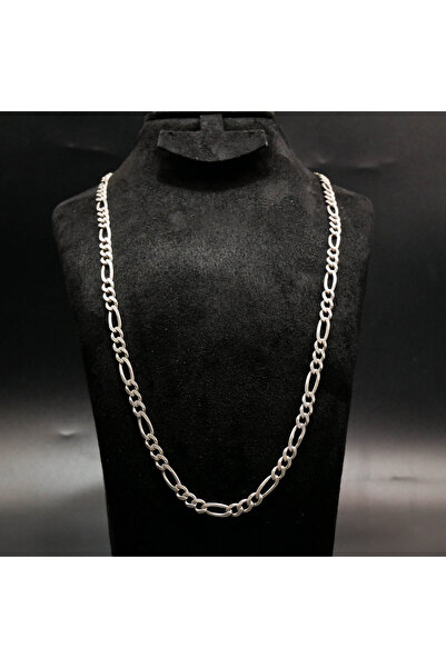 Silver Chain Necklace for Men & Women - Cuban Figaro Rope Box Link Chain, Tar...