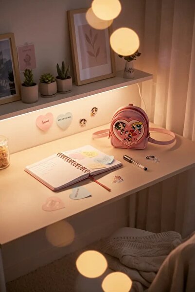 Miniso Powerpuff Girls Lisanslı Mini Kırtasiye Seti – Özel Saklama Çantalı Ko...