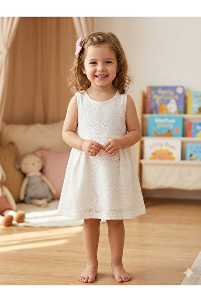 Woorage Baby Dress 1-5 Years Ecru