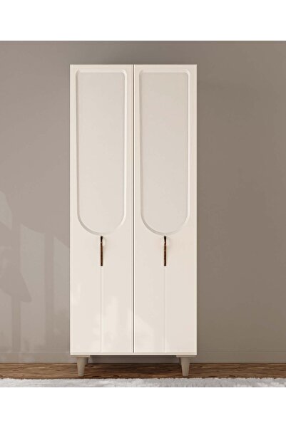 miracool Açelya 2 Kapaklı Gardırop / Çok Amaçlı Dolap / Komple MDF