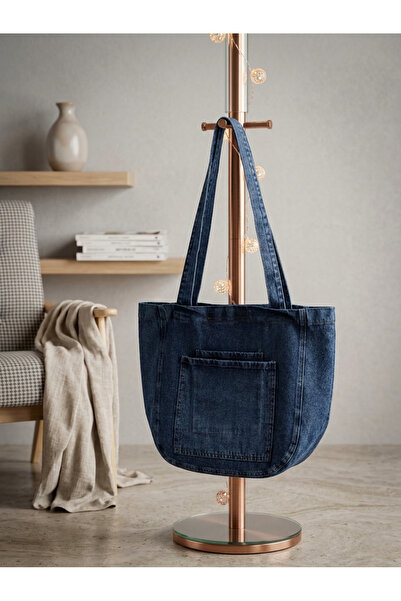 PASSTELL Women's Trendy Model Jean Denim Bag with Shoulder Strap 47 cm Width ...