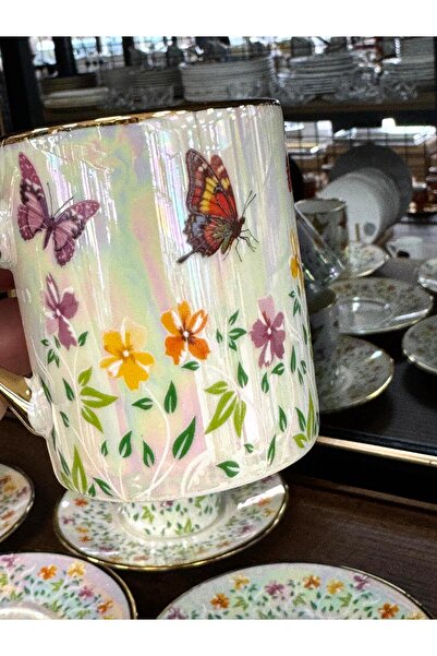 Kosova Pearlescent 6-Person Cup Set Tkebt Colorful