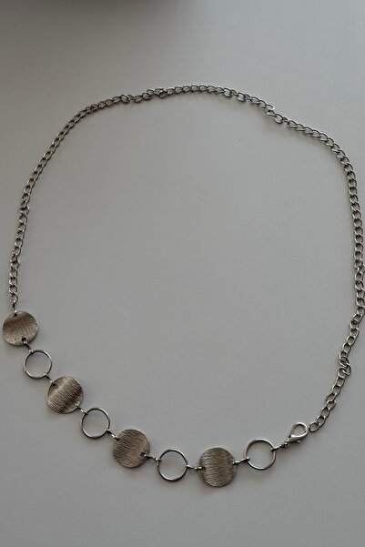 keisy Silver Waist Chain with Ring Detail