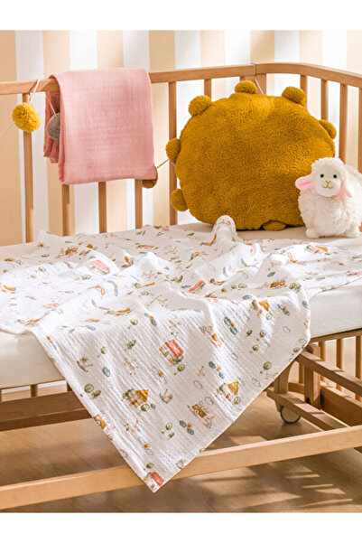 LC Waikiki Printed Baby Girl Muslin Blanket from Uzg Store for Style Enthusia...