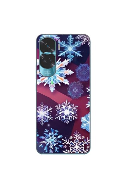 OEM Husa compatibila cu Honor 90 Lite 5G Silicon Gel Tpu Model Fulgi de Gheata