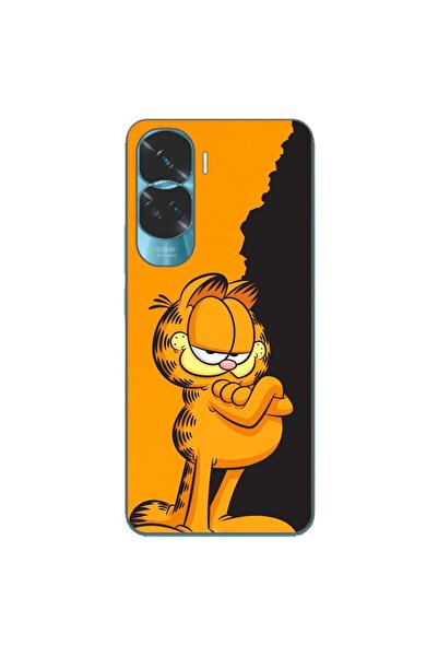 OEM Husa compatibila cu Honor 90 Lite 5G Silicon Gel Tpu Model Garfield Black...