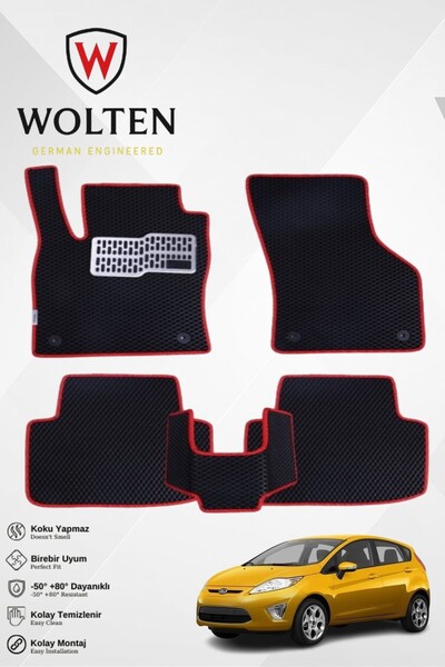 w wolten german engineered FİESTA-FORD-(2009-2016) İÇİN EVA İÇ PASPAS TAKIMI ...