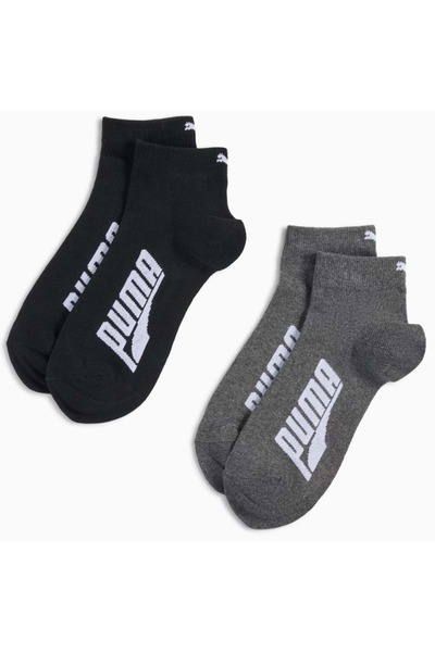 Puma 938584 Quarter Socks 2 Pack 2 Pieces-Each Unisex Socks Gray