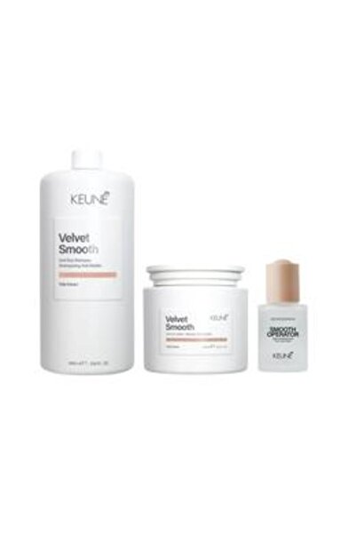 Keune Pachet Anti-Frizz pentru Par - Velvet Smooth Anti-Frizz: Sampon 1000 ml...