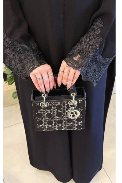 LUXURY Abaya Abaya Christina..Abaya Haba with Original Crepe Fabric and a Str...