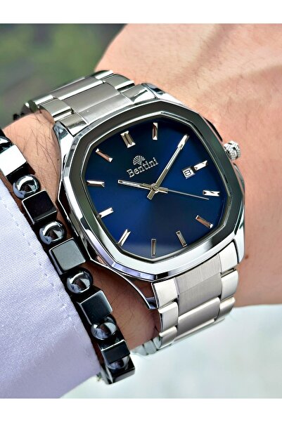 Bentini Men's Wrist Watch with Calendar – Steel Band, 3 Atm Water Resistant, ...