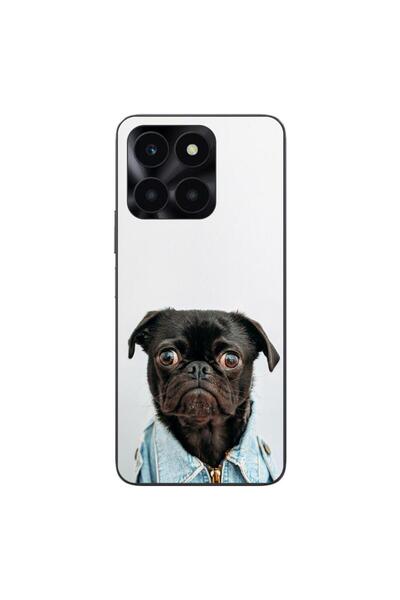 OEM Калъф, съвместим с Honor X6a, силиконов гел TPU, с модерен десен на мопс