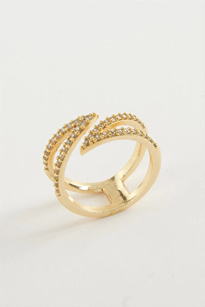 Marsilyan Nvdn- Leaf Zircon Stone Ring Iegrs-Nvdn1