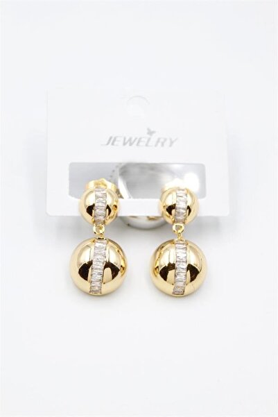 atastore2017 Baguette Stone Earrings - Gold