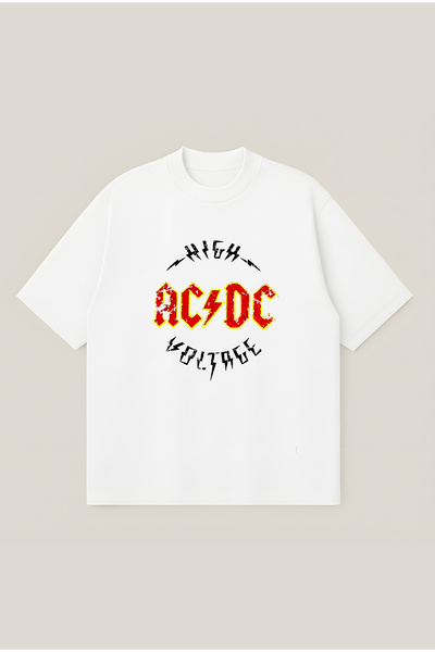 Moon Dancer AC/DC visokonaponska unisex majica sa širokim krojem i printom od...