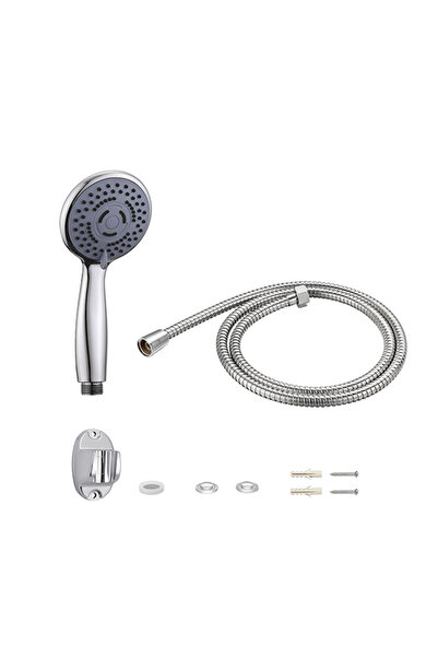 Lawazim Handheld Shower Head Set 1.5m 3 Modes Water Saving with Hose & Holder