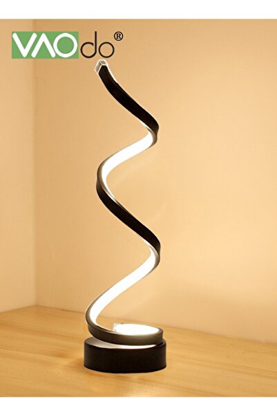 VAODO Spiral LED Table Lamp Modern 3 Colors Dimmable Desk Lamp with Minimalis...
