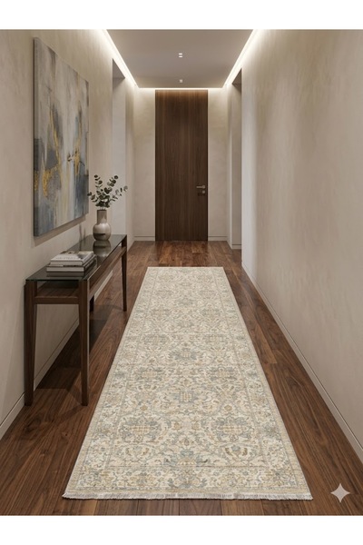 Babil Home Yolluk Halı Kaymaz Taban Yıkanabilir Leke Tutmaz Kilim Özel Ölçü K...
