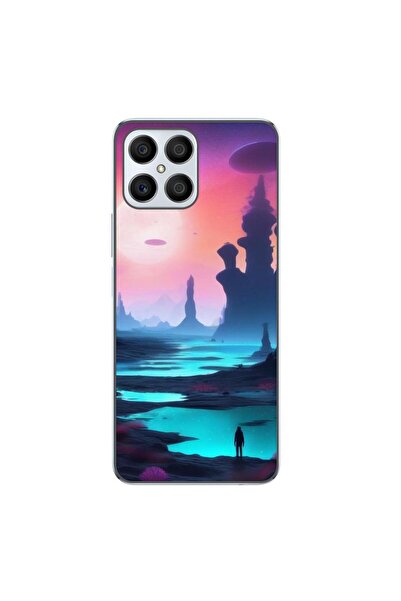 OEM Husa compatibila cu Honor X8 Silicon Gel Tpu Model Mystic Planet
