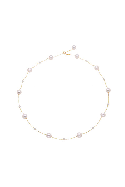 Lisa&Co. Lanț Argint Pearl Drip Drop S Argint placat cu aur galben / Shellpea...
