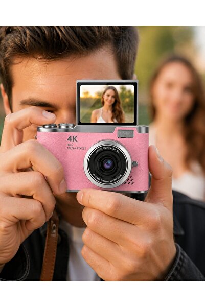 Ethab Giyim Yeni Nesil Dijital Kamera 48 MP Selfie Vlog Kamera Flip Screen Zo...