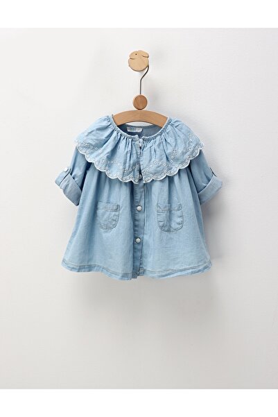 MiniKids Premium denim dress, Aniella, blue